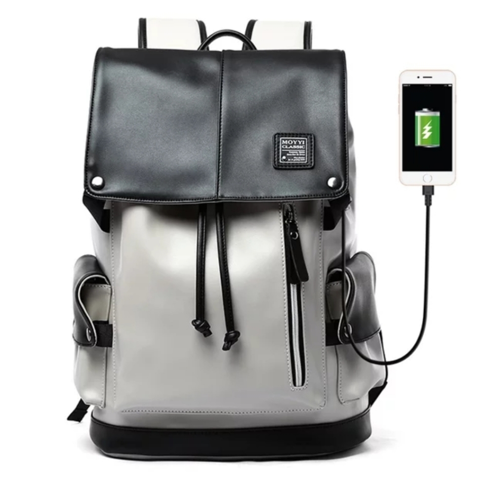 Backpack pu leather/high quality/ waterproof / durable/